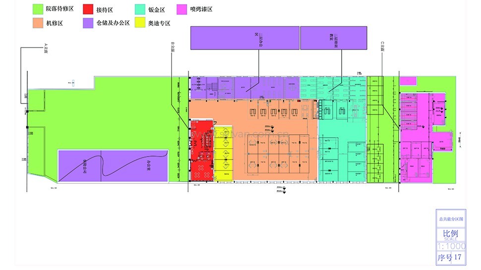 汽修厂车间设计图纸-精信-卓一设计